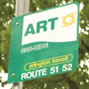 Photo: ART bus stop sign